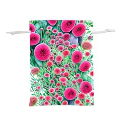 Bounty Of Brilliant Blooming Blossoms Lightweight Drawstring Pouch (m) by GardenOfOphir