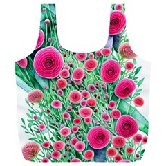 Bounty Of Brilliant Blooming Blossoms Full Print Recycle Bag (xxxl) by GardenOfOphir