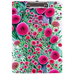 Bounty Of Brilliant Blooming Blossoms A4 Acrylic Clipboard by GardenOfOphir