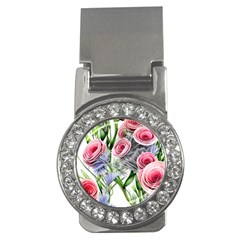 Captivating Coral Blooms Money Clips (cz)  by GardenOfOphir