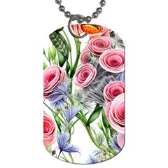 Captivating Coral Blooms Dog Tag (two Sides) by GardenOfOphir