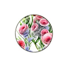 Captivating Coral Blooms Hat Clip Ball Marker (4 Pack) by GardenOfOphir