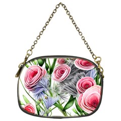 Captivating Coral Blooms Chain Purse (one Side) by GardenOfOphir