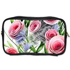 Captivating Coral Blooms Toiletries Bag (one Side) by GardenOfOphir