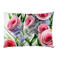 Captivating Coral Blooms Pillow Case (two Sides) by GardenOfOphir