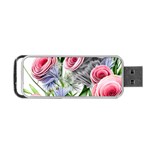 Captivating Coral Blooms Portable USB Flash (One Side) Front