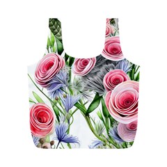 Captivating Coral Blooms Full Print Recycle Bag (m) by GardenOfOphir