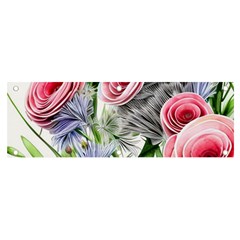 Captivating Coral Blooms Banner And Sign 6  X 2 