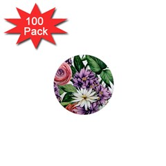 Brilliant Blushing Blossoms 1  Mini Magnets (100 Pack)  by GardenOfOphir