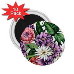 Brilliant Blushing Blossoms 2 25  Magnets (10 Pack)  by GardenOfOphir