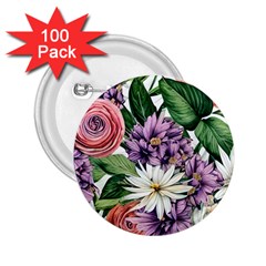 Brilliant Blushing Blossoms 2 25  Buttons (100 Pack)  by GardenOfOphir