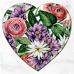 Brilliant Blushing Blossoms Jigsaw Puzzle (Heart) Front