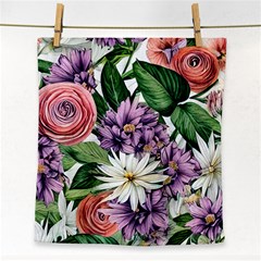 Brilliant Blushing Blossoms Face Towel by GardenOfOphir