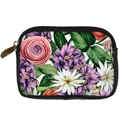 Brilliant Blushing Blossoms Digital Camera Leather Case by GardenOfOphir