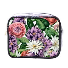 Brilliant Blushing Blossoms Mini Toiletries Bag (one Side) by GardenOfOphir