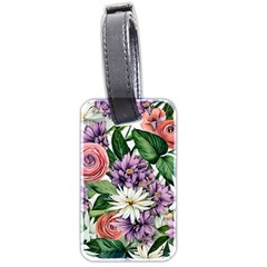 Brilliant Blushing Blossoms Luggage Tag (two Sides) by GardenOfOphir