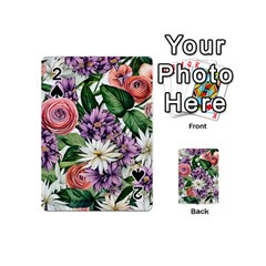 Brilliant Blushing Blossoms Playing Cards 54 Designs (mini) by GardenOfOphir