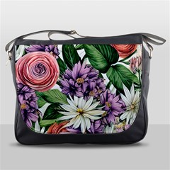 Brilliant Blushing Blossoms Messenger Bag by GardenOfOphir