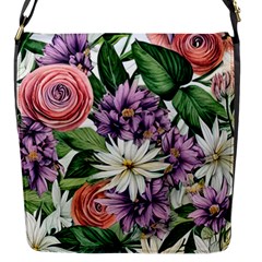 Brilliant Blushing Blossoms Flap Closure Messenger Bag (s) by GardenOfOphir