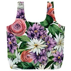 Brilliant Blushing Blossoms Full Print Recycle Bag (xxl) by GardenOfOphir