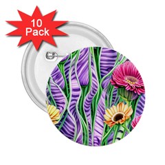 Beloved Bell-shaped Blossoms 2 25  Buttons (10 Pack)  by GardenOfOphir