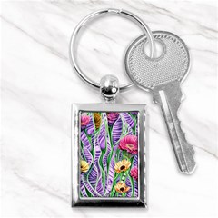 Beloved Bell-shaped Blossoms Key Chain (rectangle)