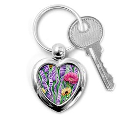 Beloved Bell-shaped Blossoms Key Chain (heart) by GardenOfOphir