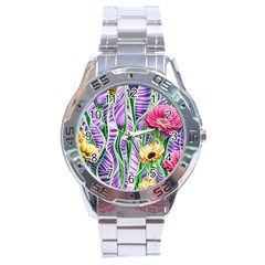 Beloved Bell-shaped Blossoms Stainless Steel Analogue Watch by GardenOfOphir