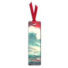 Storm Tsunami Waves Ocean Sea Nautical Nature Painting Small Book Marks by Ravend