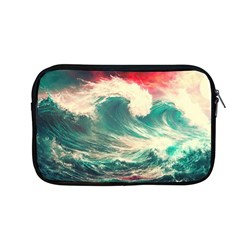 Storm Tsunami Waves Ocean Sea Nautical Nature Painting Apple Macbook Pro 13  Zipper Case by Ravend