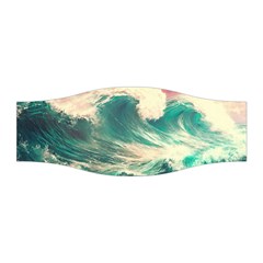 Storm Tsunami Waves Ocean Sea Nautical Nature Painting Stretchable Headband by Ravend