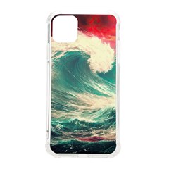 Storm Tsunami Waves Ocean Sea Nautical Nature Painting Iphone 11 Pro Max 6 5 Inch Tpu Uv Print Case by Ravend