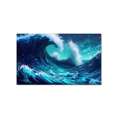 Tsunami Tidal Wave Ocean Waves Sea Nature Water Sticker (rectangular) by Ravend