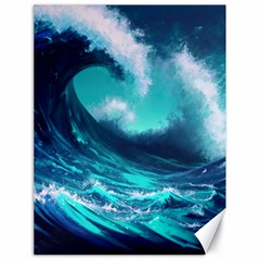 Tsunami Tidal Wave Ocean Waves Sea Nature Water Canvas 18  X 24  by Ravend