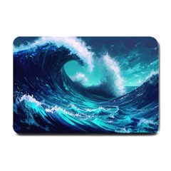 Tsunami Tidal Wave Ocean Waves Sea Nature Water Small Doormat by Ravend