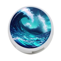 Tsunami Tidal Wave Ocean Waves Sea Nature Water 4-port Usb Hub (one Side) by Ravend