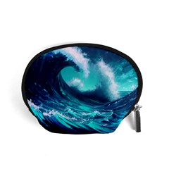 Tsunami Tidal Wave Ocean Waves Sea Nature Water Accessory Pouch (small) by Ravend