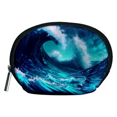 Tsunami Tidal Wave Ocean Waves Sea Nature Water Accessory Pouch (medium) by Ravend