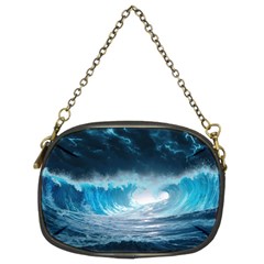 Thunderstorm Storm Tsunami Waves Ocean Sea Chain Purse (two Sides) by Ravend