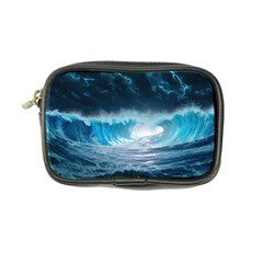 Thunderstorm Storm Tsunami Waves Ocean Sea Coin Purse by Ravend