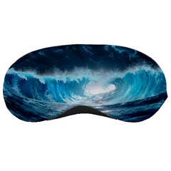 Thunderstorm Storm Tsunami Waves Ocean Sea Sleeping Mask by Ravend