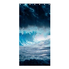 Thunderstorm Storm Tsunami Waves Ocean Sea Shower Curtain 36  X 72  (stall)  by Ravend