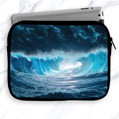 Thunderstorm Storm Tsunami Waves Ocean Sea Apple Ipad 2/3/4 Zipper Cases by Ravend