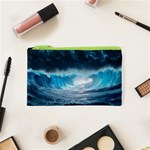 Thunderstorm Storm Tsunami Waves Ocean Sea Cosmetic Bag (XS) Front