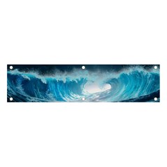 Thunderstorm Storm Tsunami Waves Ocean Sea Banner And Sign 4  X 1 