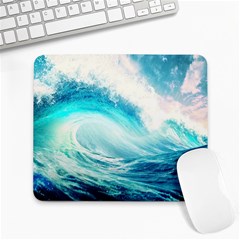 Tsunami Waves Ocean Sea Nautical Nature Water Nature Large Mousepad by Ravend