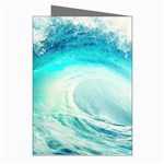 Tsunami Waves Ocean Sea Nautical Nature Water Nature Greeting Cards (Pkg of 8) Right