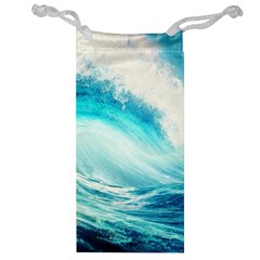 Tsunami Waves Ocean Sea Nautical Nature Water Nature Jewelry Bag by Ravend