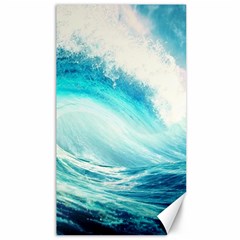 Tsunami Waves Ocean Sea Nautical Nature Water Nature Canvas 40  X 72  by Ravend