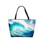 Tsunami Waves Ocean Sea Nautical Nature Water Nature Classic Shoulder Handbag Front